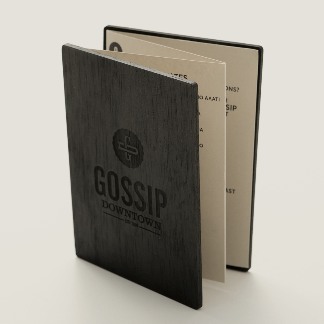 Gossip Menu | Grafix Design Studio